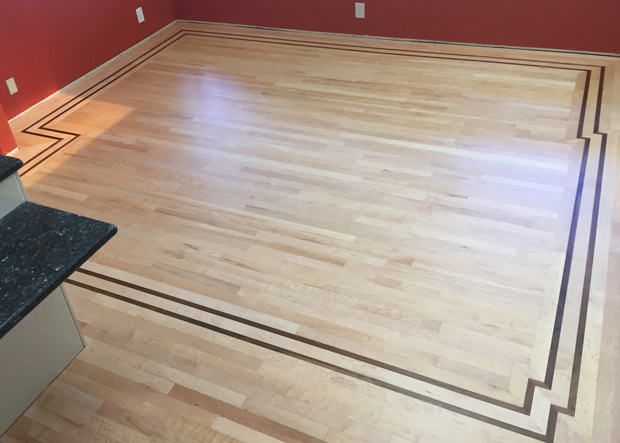 Custom Maple Hardwood flooring