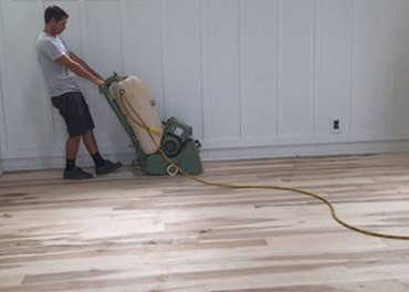 Refinishing Hardwood Floors in Maui home